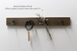 Coat Rack "CUBE"// Brekina, Oak Wood & Wrought Iron