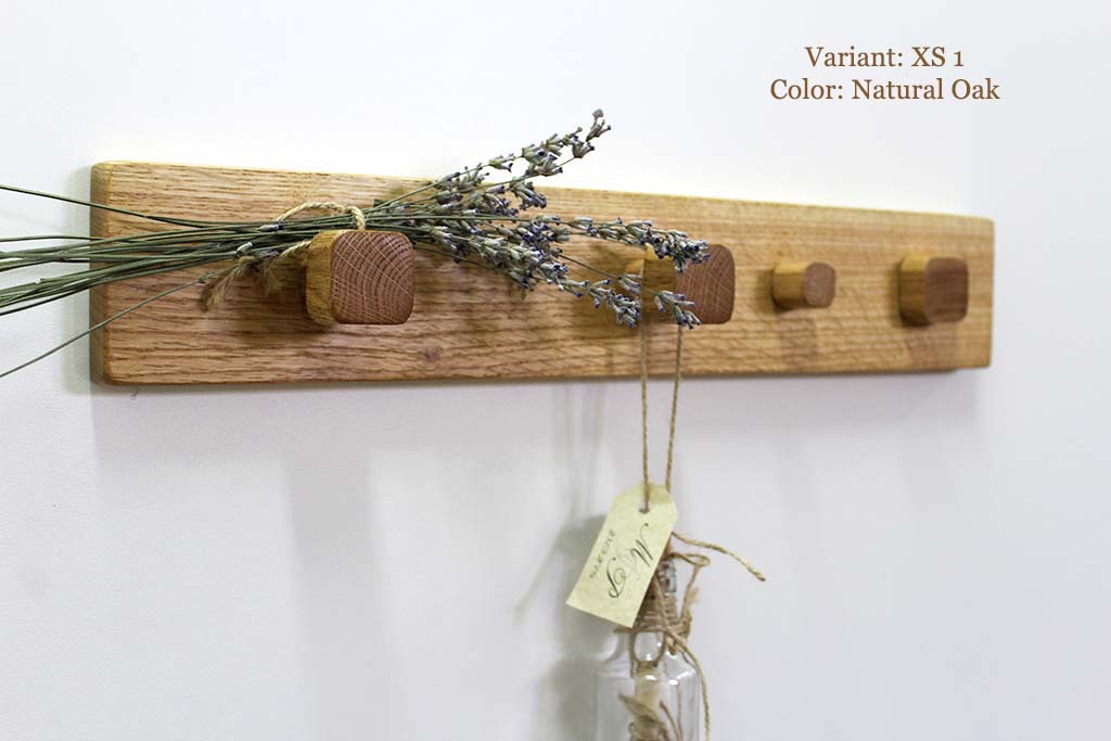 Coat rack with hanger for plants mounted on wall
