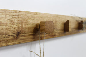Wooden hanger for plants - close up