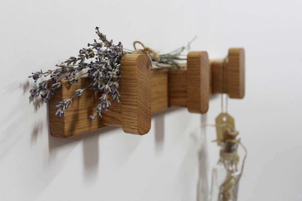 Wooden Hanger with dry flowers