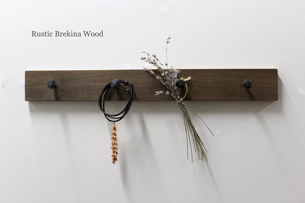 Wood & Wrought Iron Coat Rack