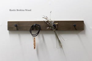 Wood & Wrought Iron Coat Rack