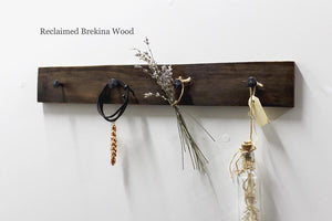 Wood & Wrought Iron Coat Rack