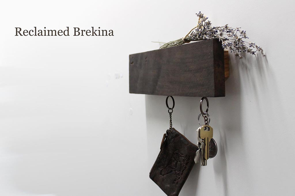 Wall-mounted Holder for Keys, Mail or Phone.